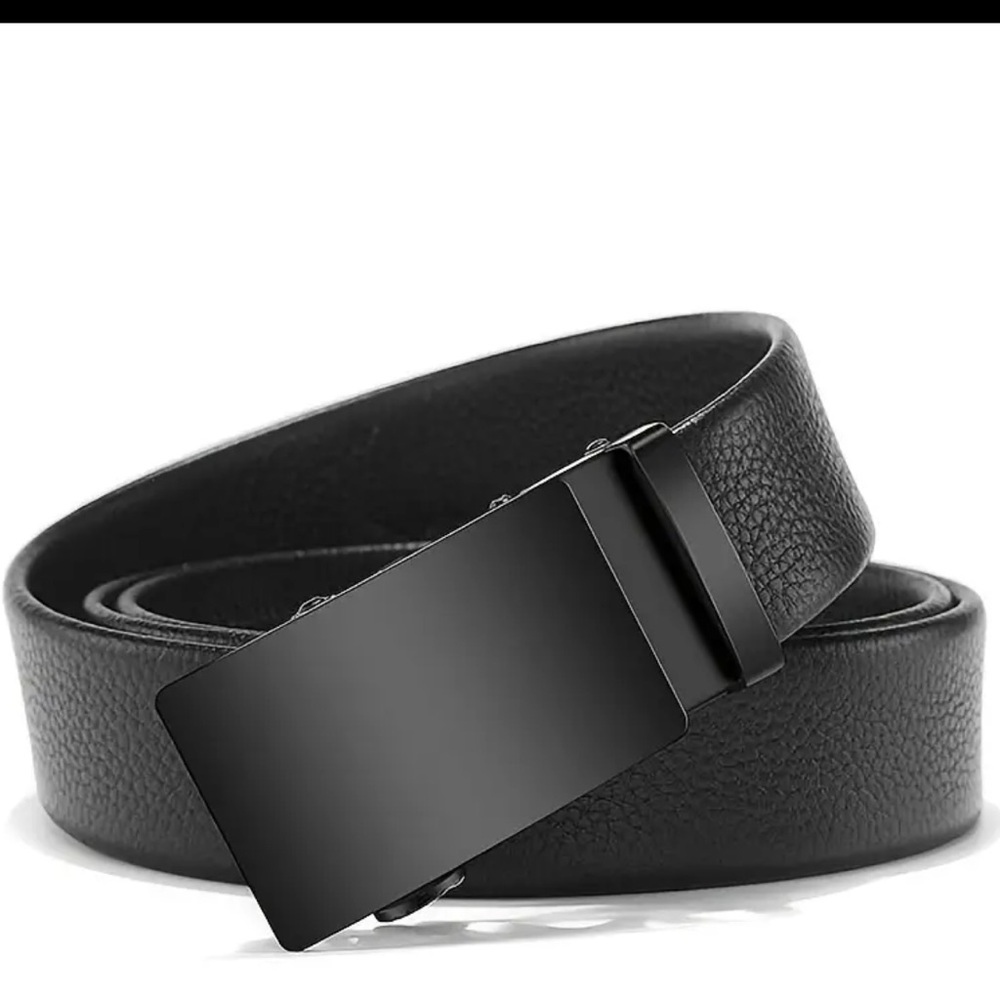 Men’s leather belt black